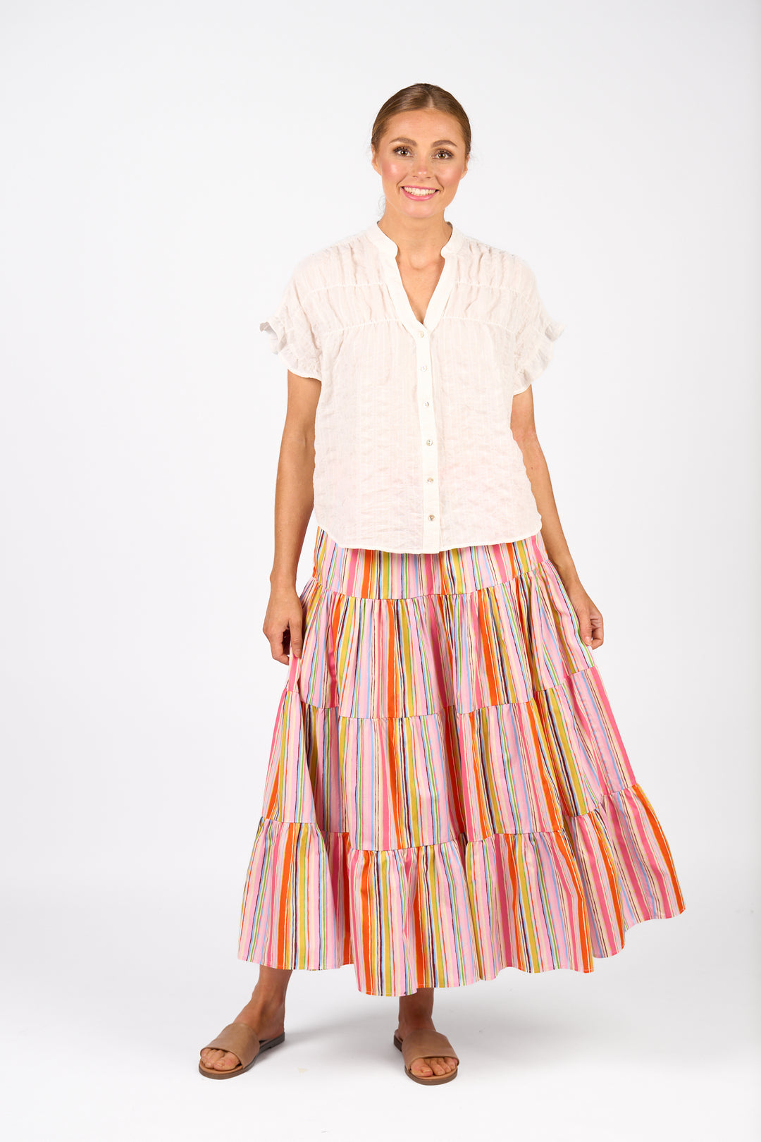 KNEWE | Addison Top - White Check