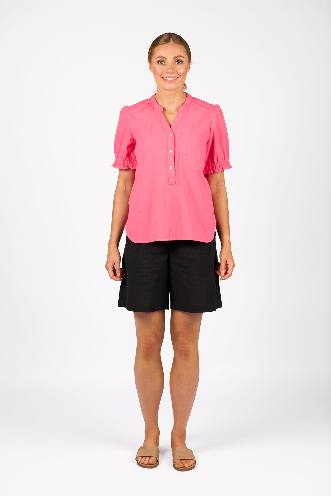 Knewe | Naomi Top - Raspberry