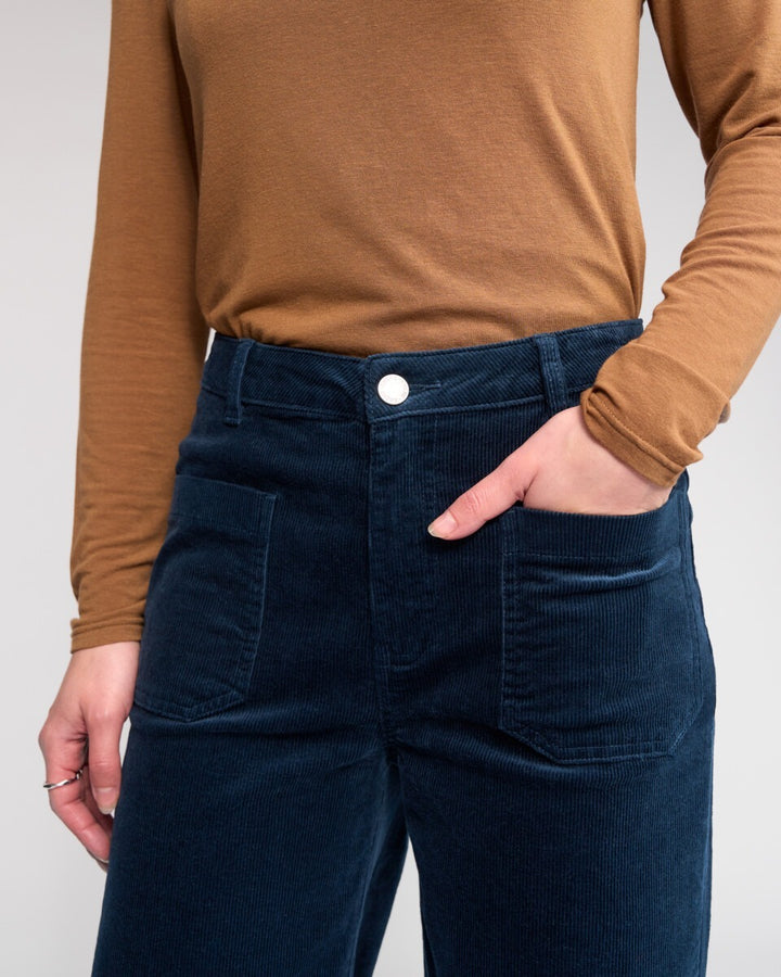 KNEWE Label | Roxie Cord Pant - Airforce