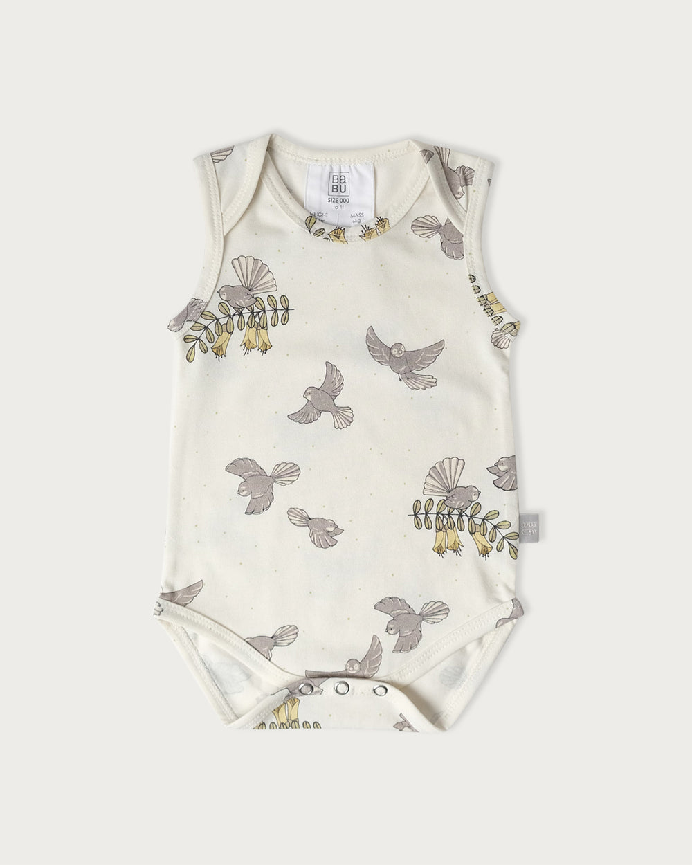 Singlet Bodysuit Fantail 6-12 Months