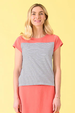 Charlie Jane | Sumner Tee - Coral