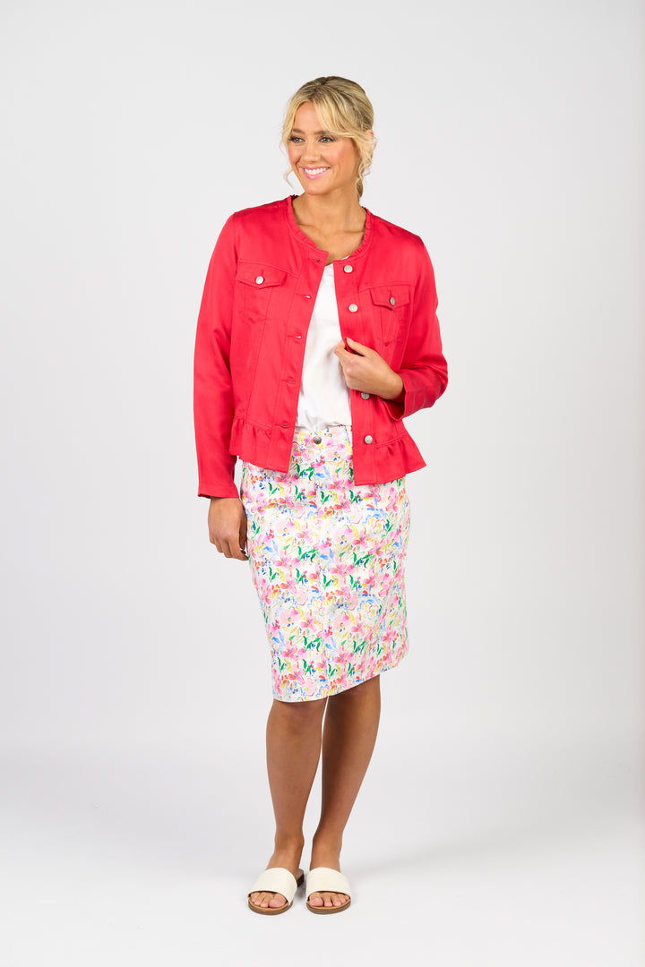 Vassalli | Printed Lightweight Skirt - Porto
