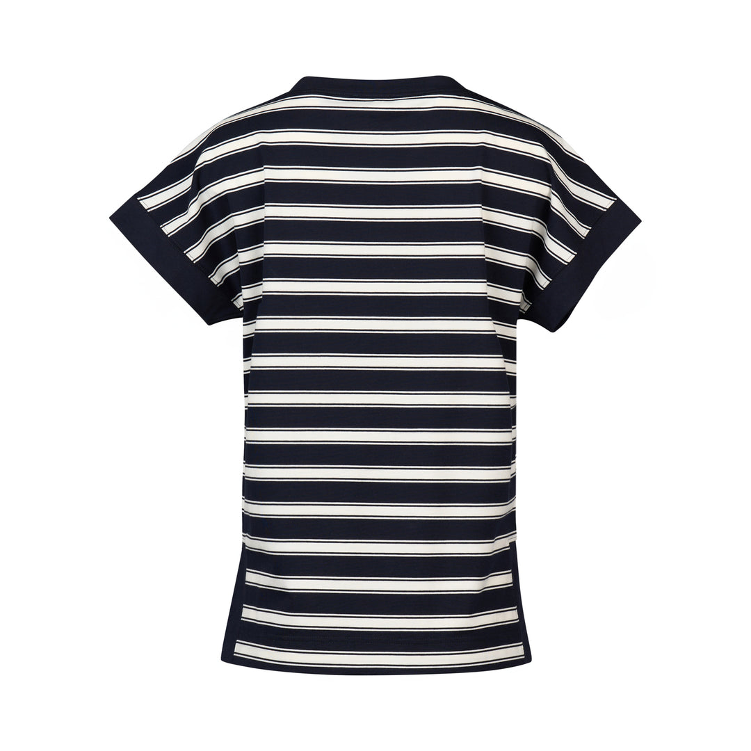 Vassalli | Drop Sleeve Top - Ink Stripe