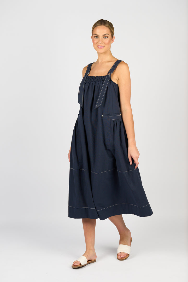 Vassalli | Sleeveless Balloon Dress - Ink