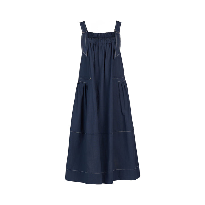 Vassalli | Sleeveless Balloon Dress - Ink