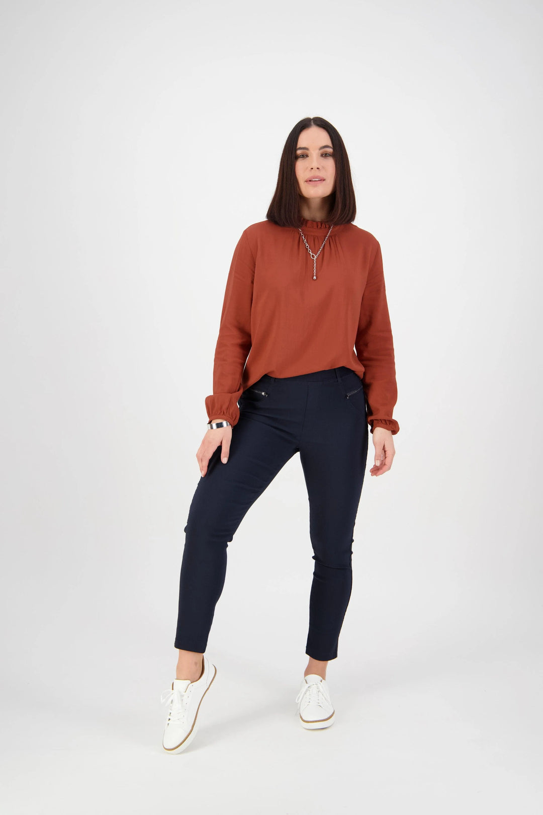 Vassalli I Black Skinny Leg Ankle Grazer Pull On 