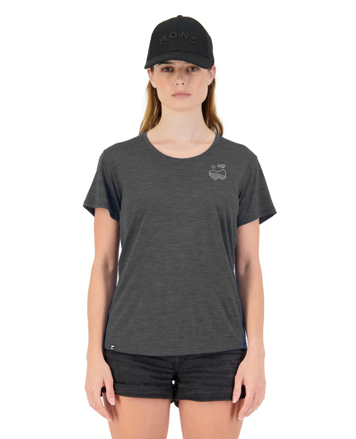 Mons Royale Zephyr Merino Cool Tee - Smoke