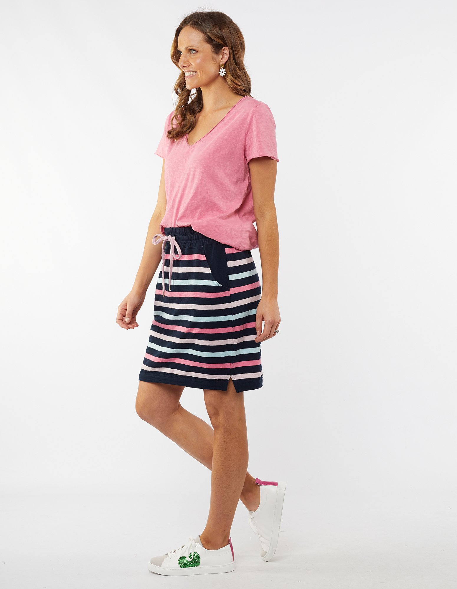 Striped skirt outlet nz