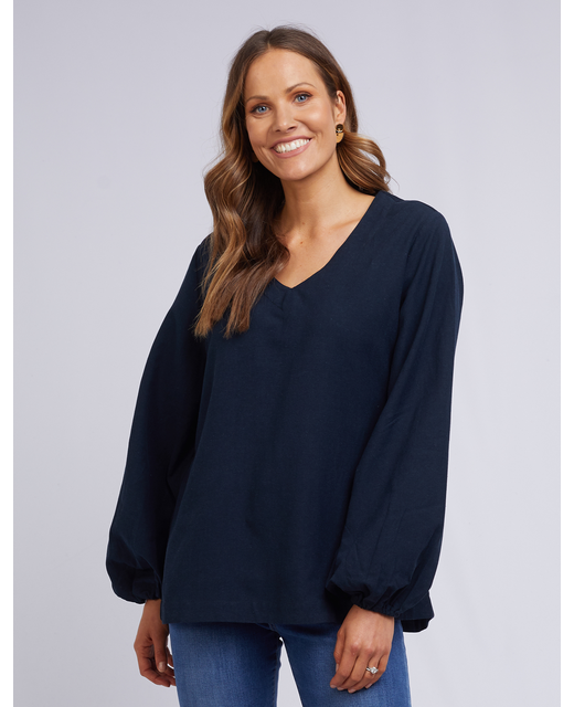 Elm Audrey Top - Navy - Women's Clothing - Elm A22