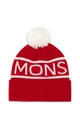 Mons Royale Pom Pom Beanie - Retro Red