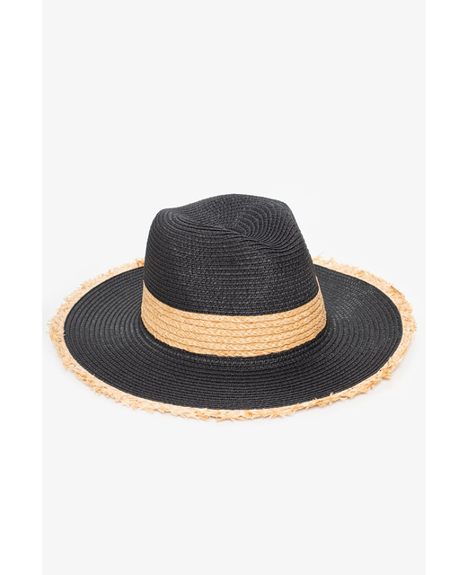 Antler NZ Fedora Summer Raw Edge - Black