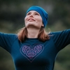 Seabreeze T Shirt Long Sleeve Merino Koru Heart Ink