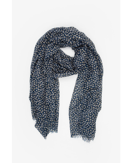 Antler Scarf Mini Floral Navy