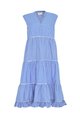 Madly Sweetly Gingham Style Midi Dress - Cobalt