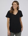 Elm Fotune Vee Short Sleeve Tee - Black