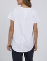 Elm Fortune Vee Short Sleeve Tee - White