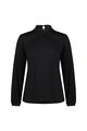 Vassalli Long Sleeve Ruffle Neck - Black