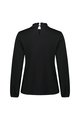 Vassalli Long Sleeve Ruffle Neck - Black