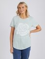 Foxwood Rose Tee - Seafoam