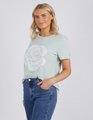 Foxwood Rose Tee - Seafoam