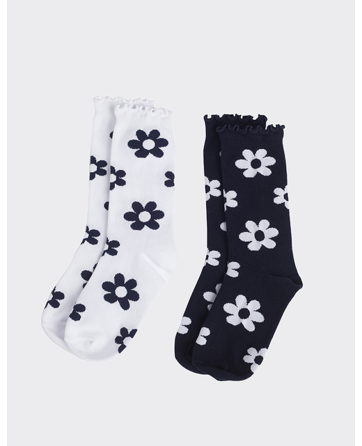 All About Eve Dolly 2pk Socks - Print - Socks - All About Eve A23