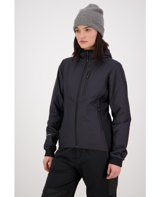 Mons Royale Womens Arete Wool Insulation Hood - Black