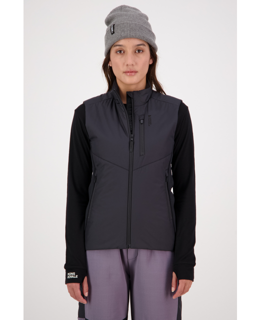 Mons Royale Womens Arete Wool Insulation Vest - Black