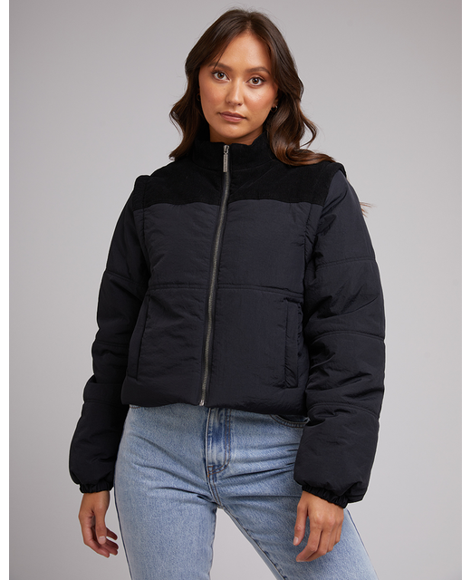 Silent Theory Rally Puffa Jacket - Black