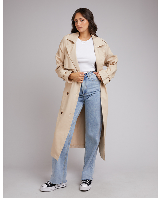 All About Eve Emerson Trench Coat - Tan