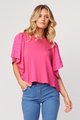 Lemon Tree Lia Lace Top - Cerise