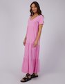 Silent Theory Lola Tiered Dress - Pink