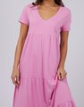 Silent Theory Lola Tiered Dress - Pink