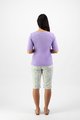 Vassalli V Neck Top - Deep Lilac