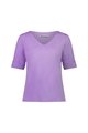 Vassalli V Neck Top - Deep Lilac