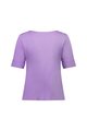 Vassalli V Neck Top - Deep Lilac