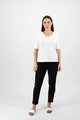 Vassalli V Neck Top - White