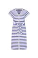 Vassalli Drop Shoulder Dress - Cobalt Stripe