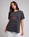 All About Eve Fearless Tee - Washed Black