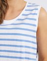 Elm Scoop Tank - Cornflower and White Stripe