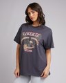 All About Eve Loyal Tee - Washed Black