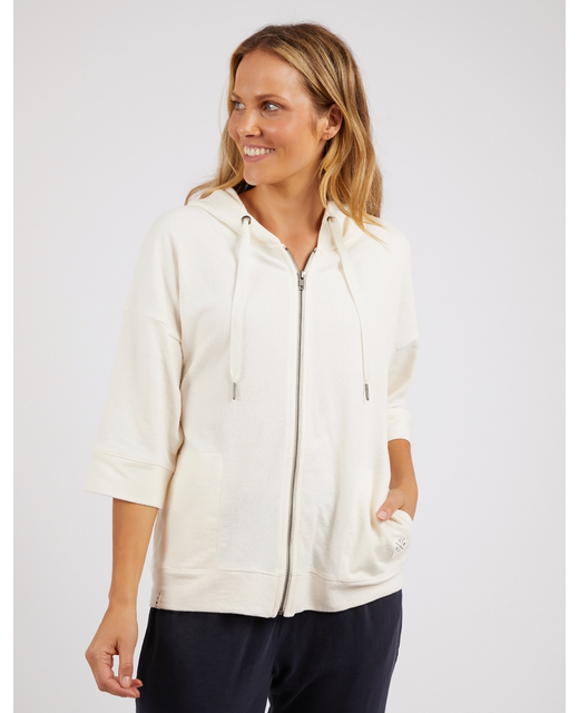 Elm Beachy Zip Hoody - Pearl