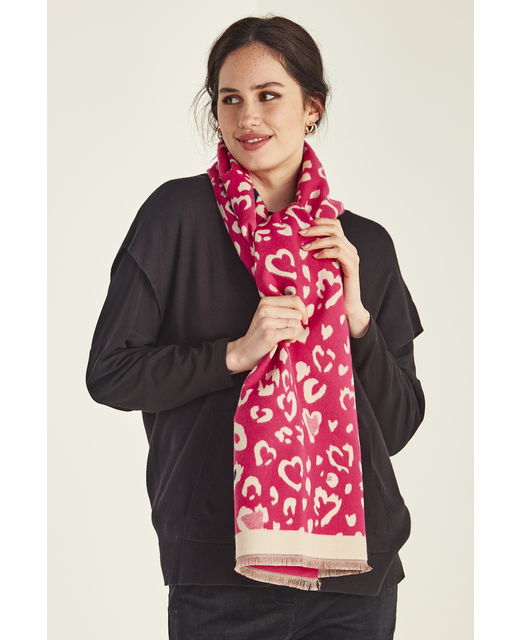 Lemon Tree Cora Reversible Scarf - Cerise