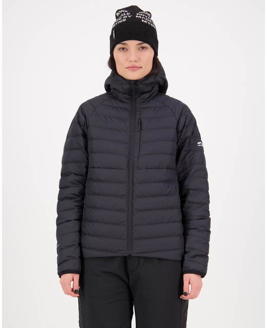 Mons Royale Womens Atmos Wool Down Jacket - Black