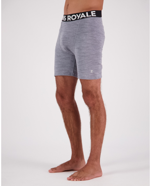 Mons Royale Hold 'em Boxer - Grey Heather