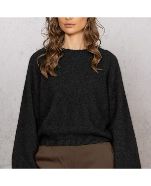 Nobel Wilde Bellow Sleeve Jumper - Black