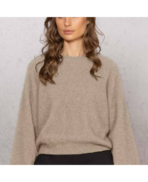 Nobel Wilde Bellow Sleeve Jumper - Oyster