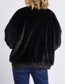 Elm Blaze Fur Bomber - Black