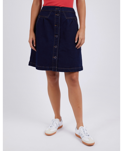 Foxwood Amanda Skirt - Indigo Denim