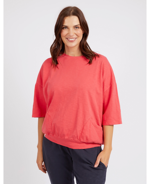 Elm Mazie Sweat - Coral