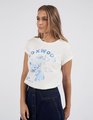 Foxwood Rosette Tee - Vintage White